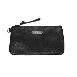 Montana West Black Vegan Pebbled Leather Wristlet Wallet Clutch Purse NWOT